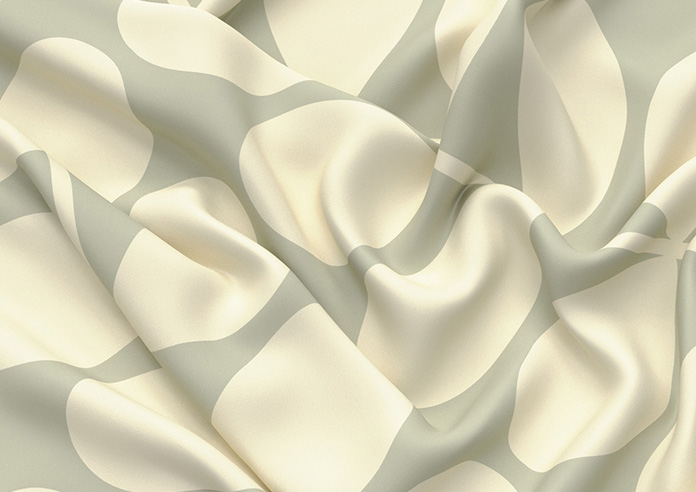 Orla Kiely Jumbo Solid Stem, Pebble - Made to Measure Curtains - Image 4